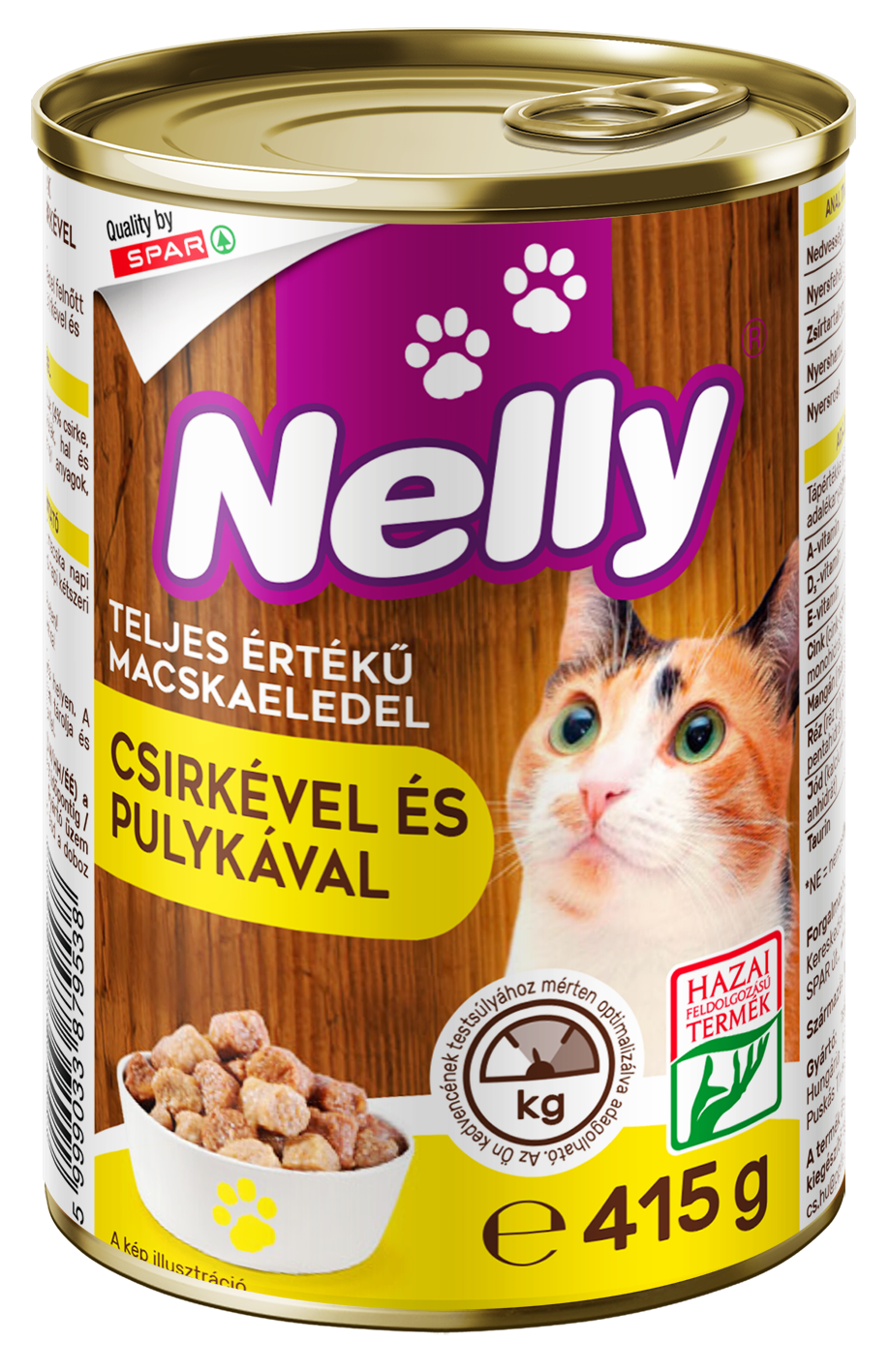 Nelly Macskakonzerv marha-szárnyas ízű 415g
